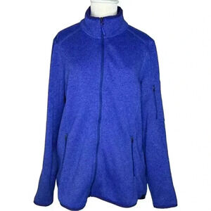 L.L. Bean Women’s XL Sweater Fleece Full-Zip Jacket Coat with Pockets